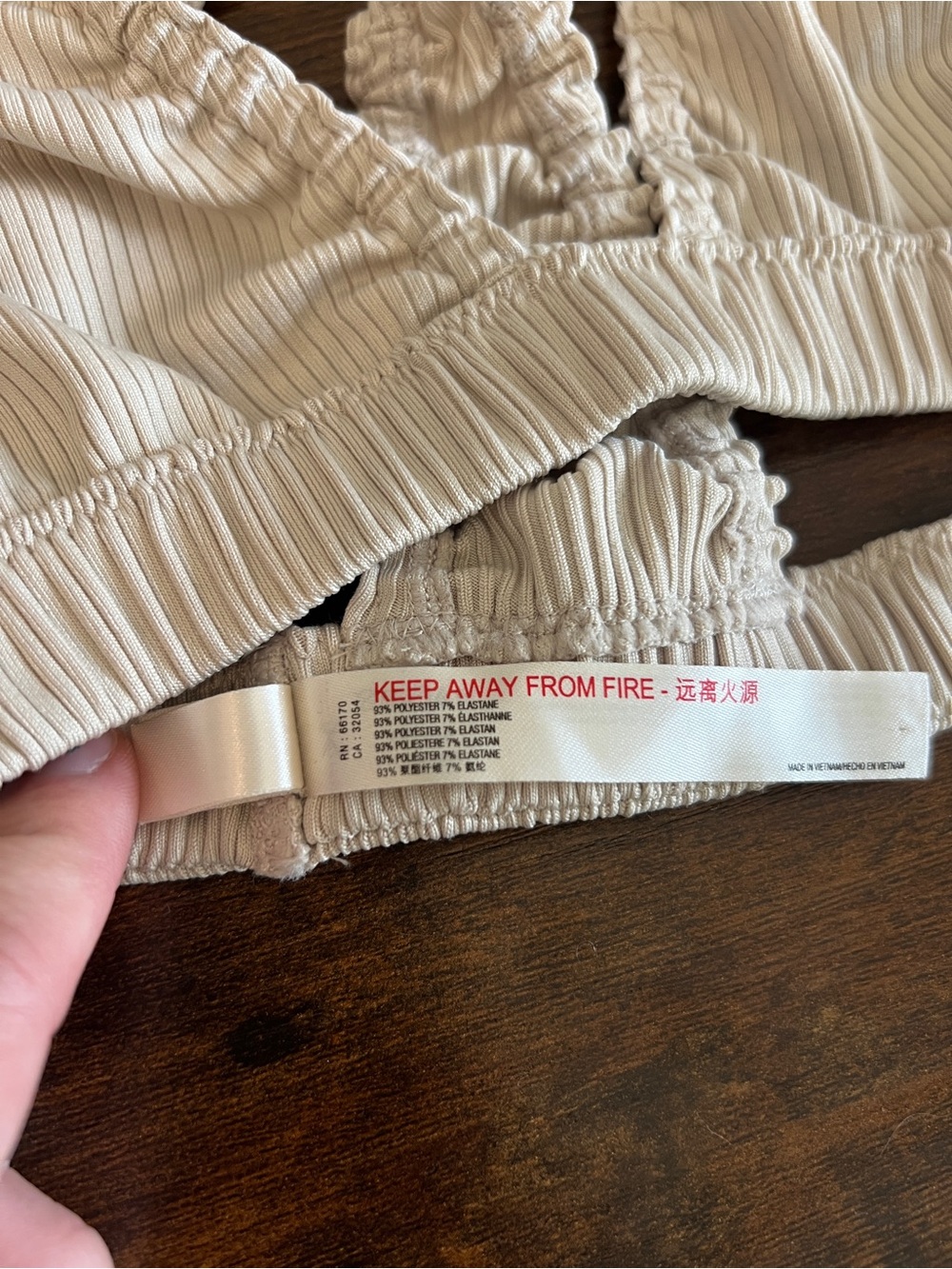 Free People Intimately Ribbed Ruched Triangle Bralette - XS - Picture 5 of 5